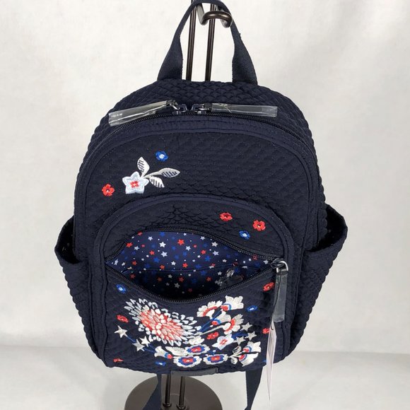 NWT/NIP VB Small Backpack Embroidered Navy - Picture 7 of 13